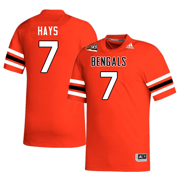 Men #7 Hunter Hays Idaho State Bengals 2023 College Football Jerseys Stitched-Orange